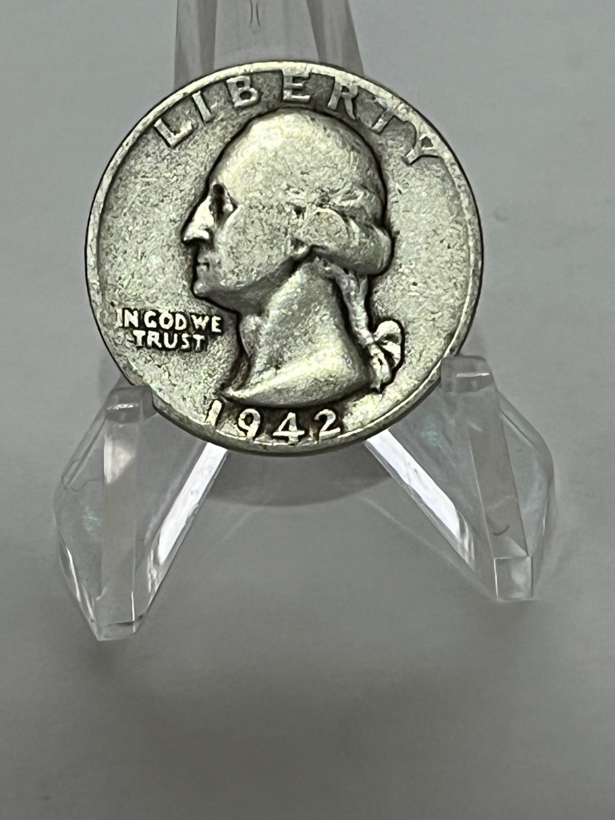 1942 Washington Silver Quarter 25c Circulated # TA49