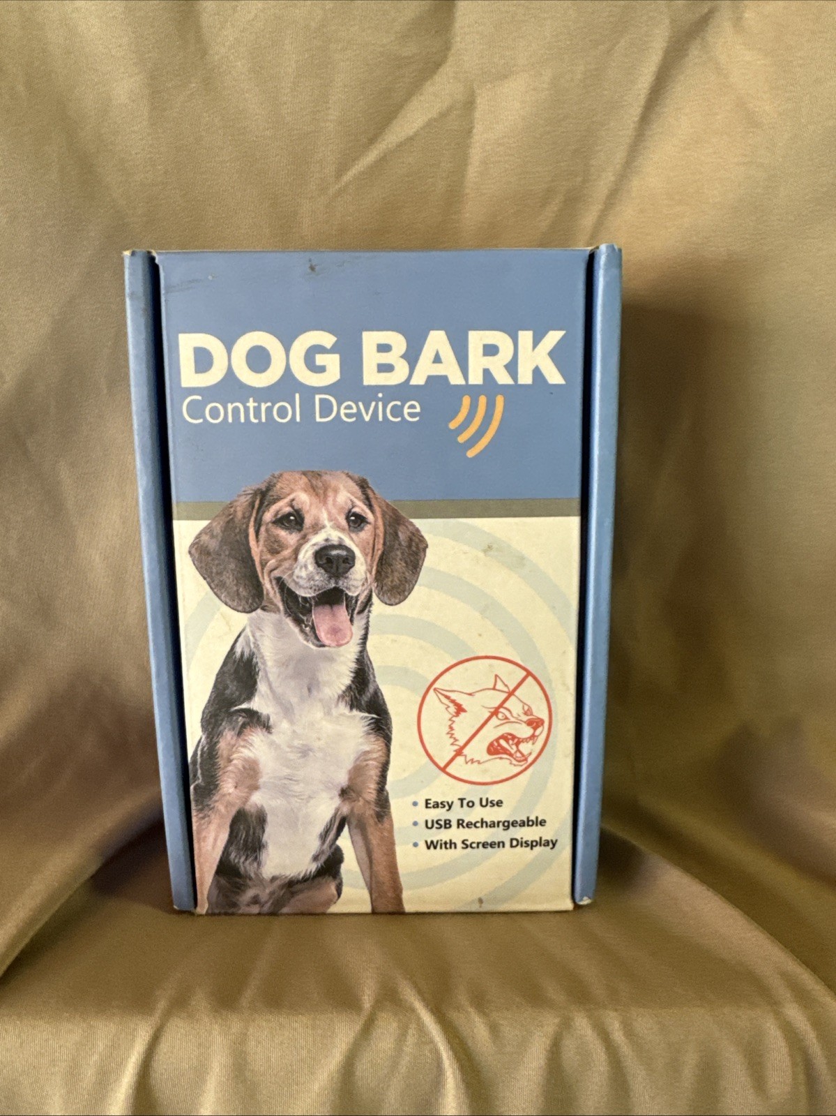Dog Bark Controll Collar 50 ft Range USB Recharge Screen Display NIB