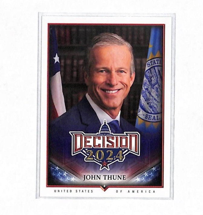 2024-25 Decision Update #229 John Thune Card Senate Majority Leader