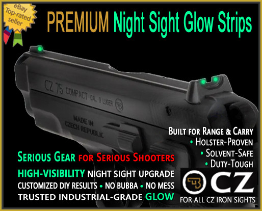 CZ Night Sight High Visibility Upgrade DIY GL🟢W 75B SP01 PCR P-01 P10C Shadow 2