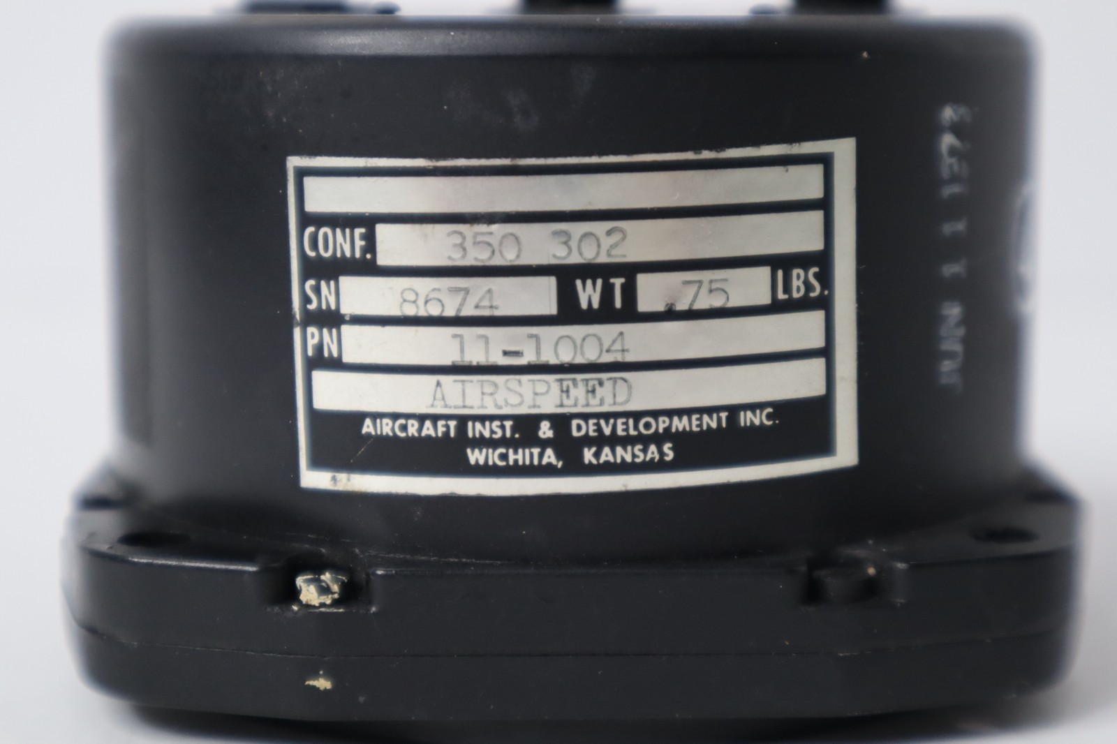 Aircraft Instrument & Development 11-1004 Airspeed Indicator