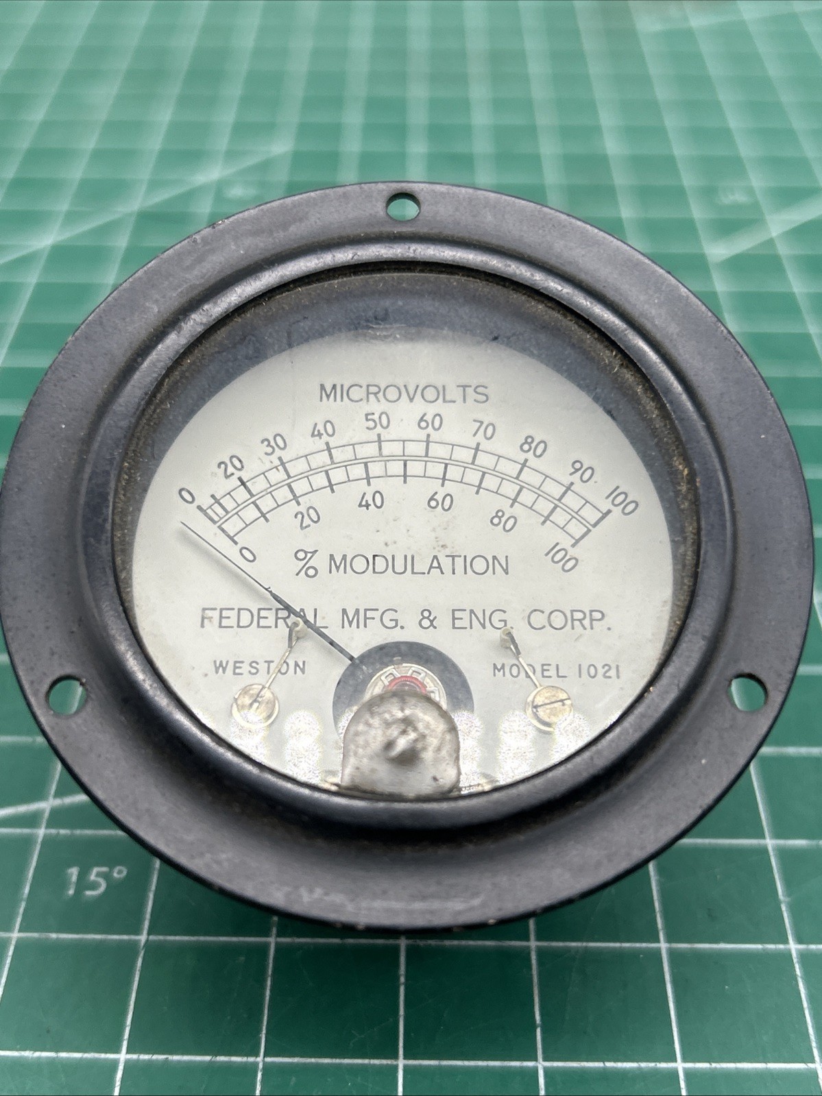 Weston Model 1021 Modulation Microvolts Gauge Instrument