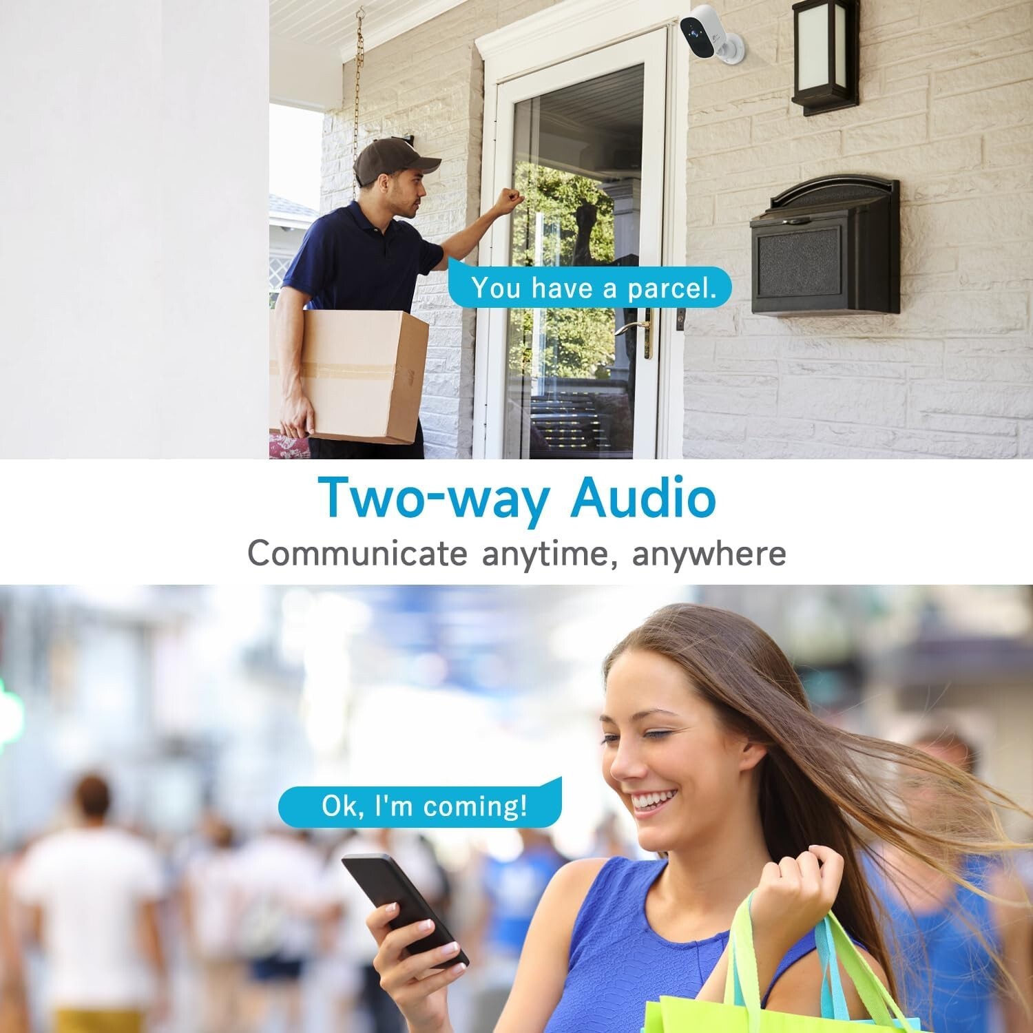 4PK Wireless Security Camera 1080P WiFi Solar Battery Camera Audio Monitor CCTV