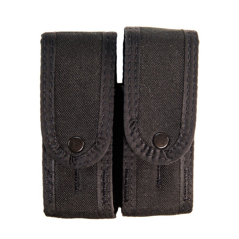 Duty Double Pistol TACO® Covered Magazine Pouch - Black