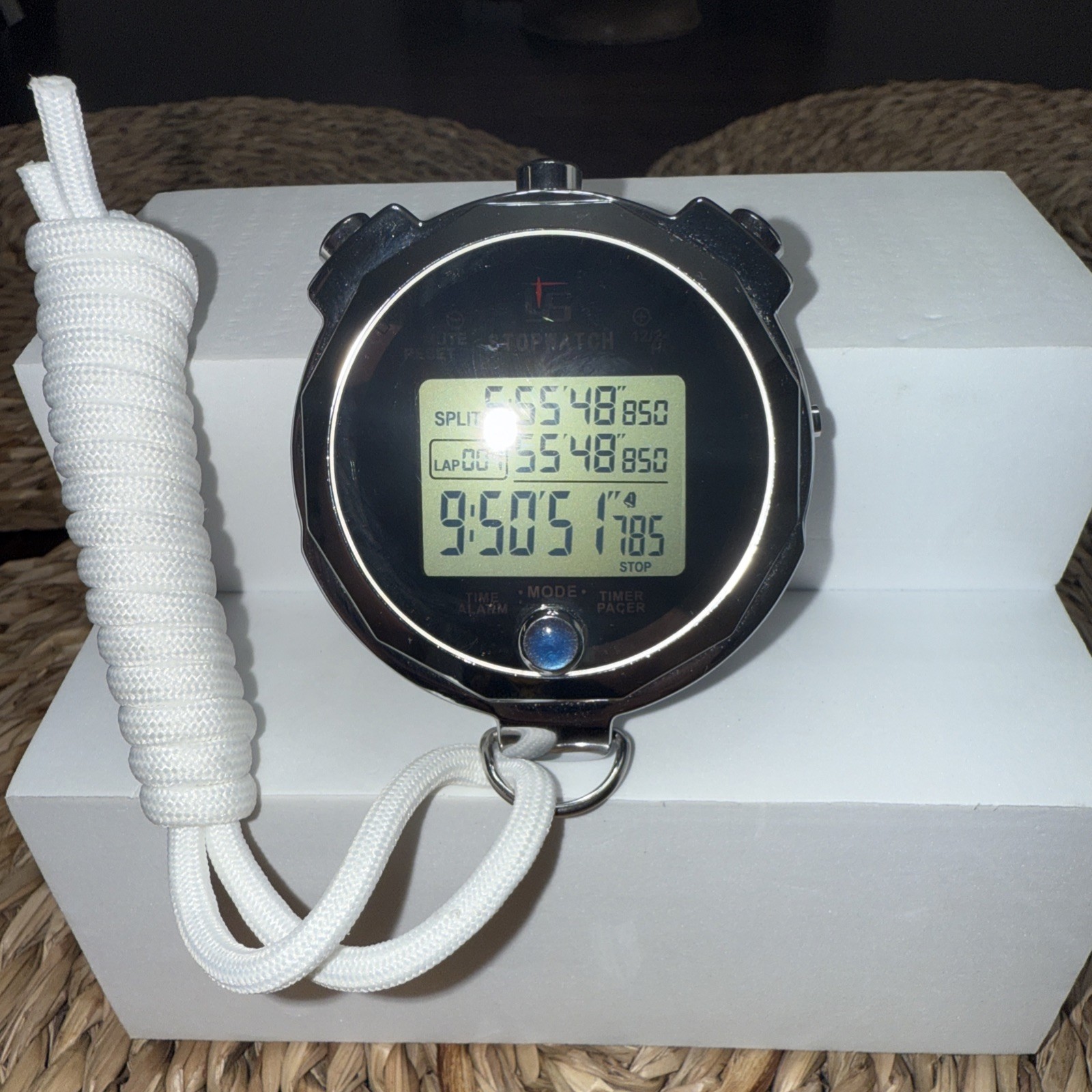 YS-2018 Digital Stopwatch Timer Large Display Sports Coach Referee w/ Lanyard