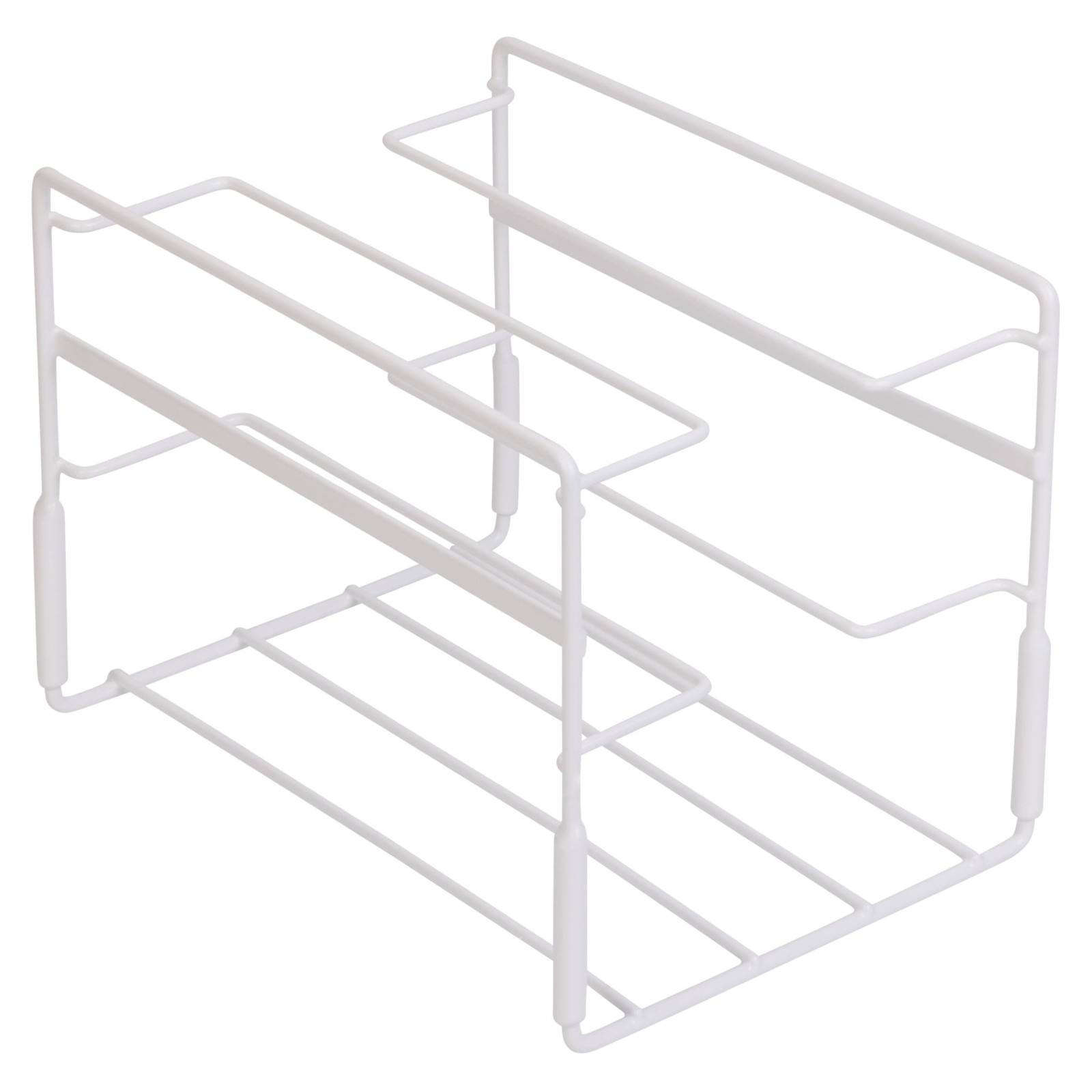 Mainstays 3-Tier Metal Wire Wrap Stand, White