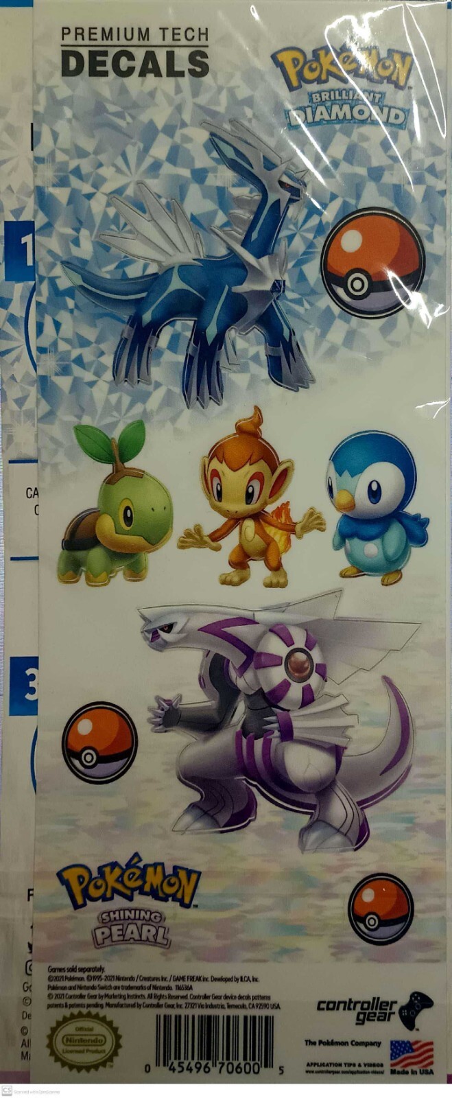 Lot Of 28 Pokemon Brilliant Diamond And Shining Pearl Premium Tech Decals