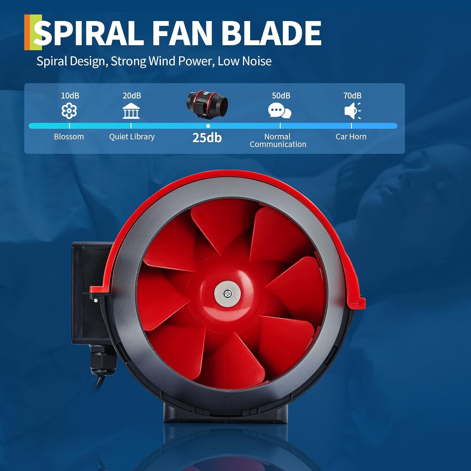 GRAVEE 6 Inline Duct Fan Variable Speed Controller Exhaust Blower Ultra-Quiet