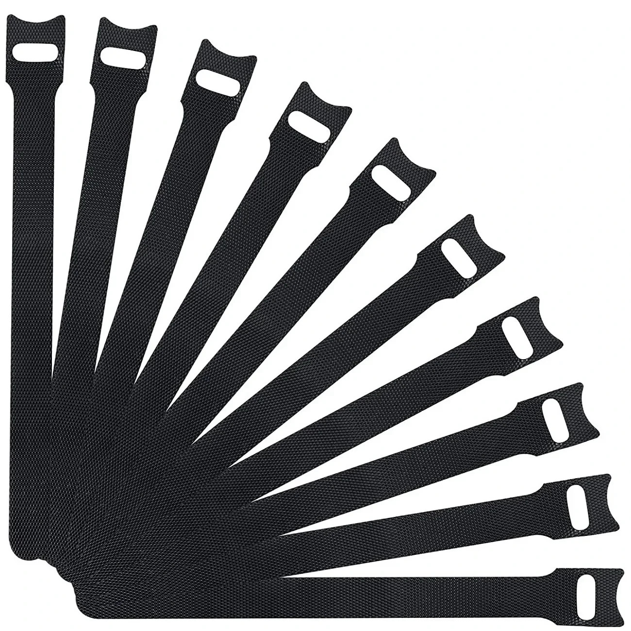 100PCS Reusable Cable Management Organizer – Hook & Loop Adjustable Straps for