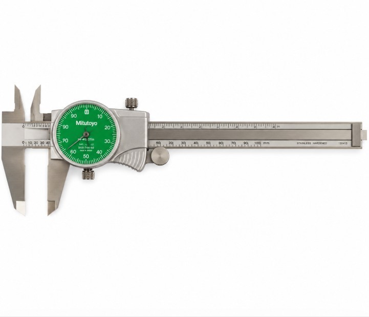Mitutoyo 505-742-53J 6" Dial Caliper .001" Green Face - New
