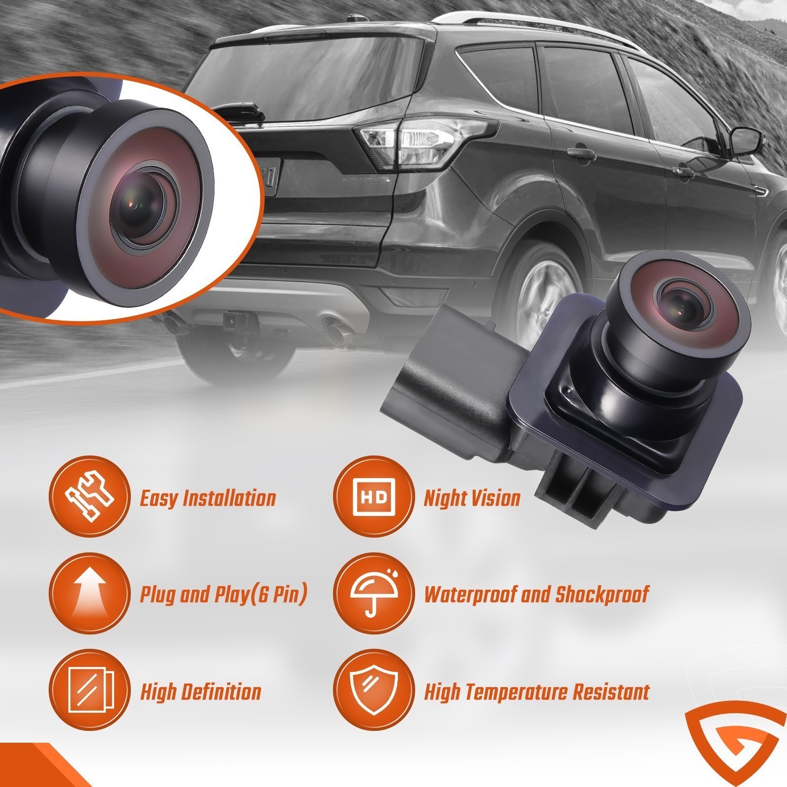 For Ford Escape 2013-2017 HD Rear View Back Up Backup Parking Camera