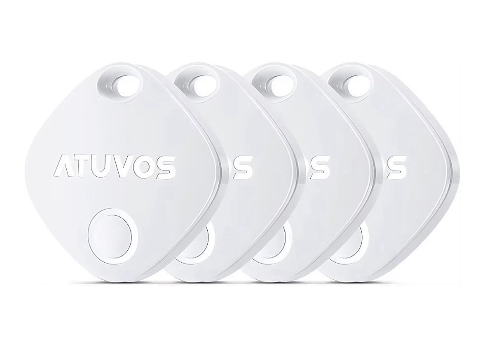 ATUVOS Air Tracker Tags-4 Pack, Bluetooth Luggage Tracker Works with Find my. M6