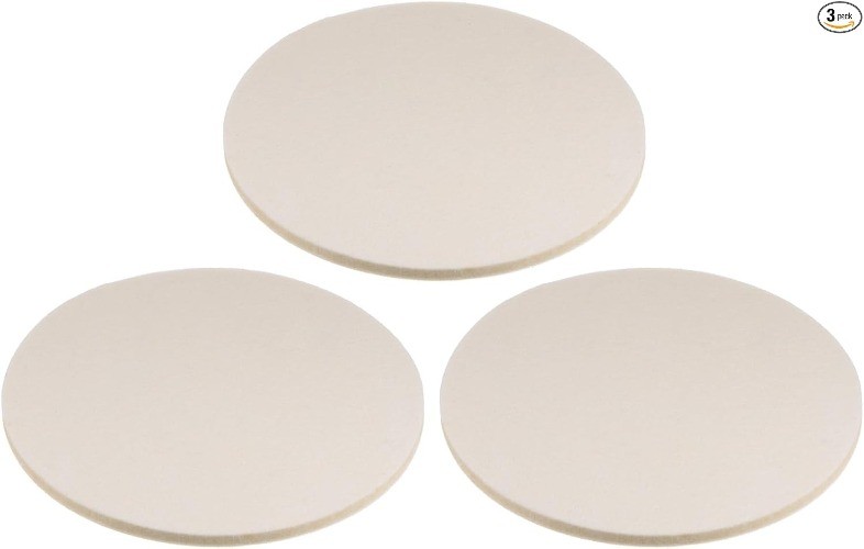 3pcs Wool Felt Polishing Pads, 7 inch Buffing Wheel Polish Pad Fl Size: 7 Inch