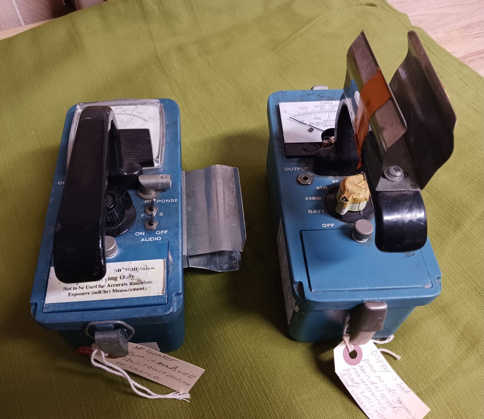 WM B Johnson Model GSM-10S Geiger Counter- Lot of 2 for parts