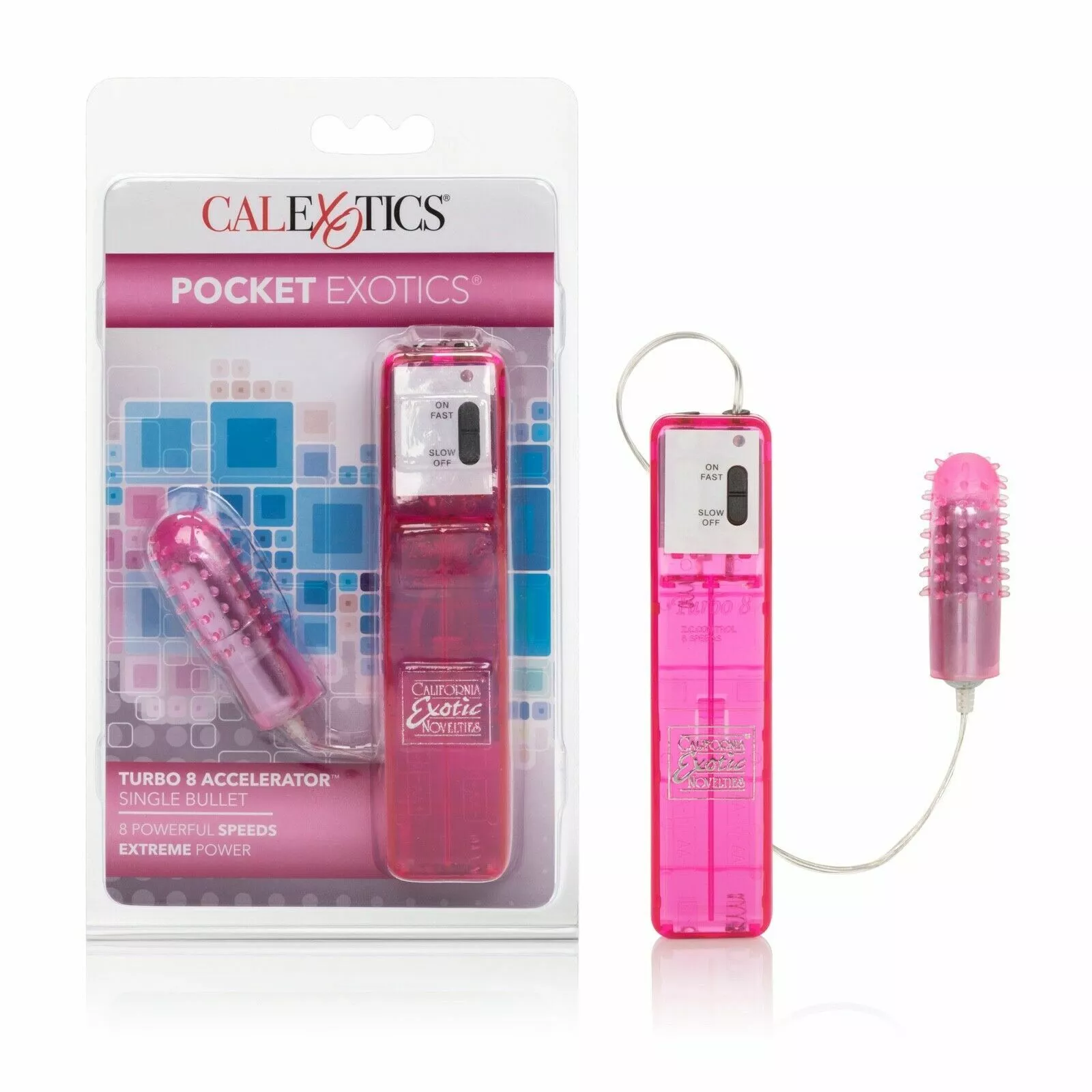 Turbo 8 Accelerator Bullet - Pink by CalExotics