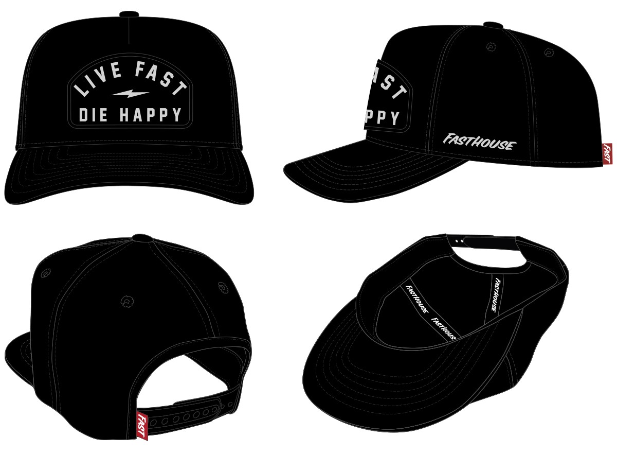 FastHouse 3297960500 - Wired Hat Black One Size