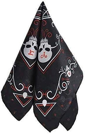 Dark Side Skulls Bandana Biker Gothic Fancy Dress Up Halloween Costume Accessory