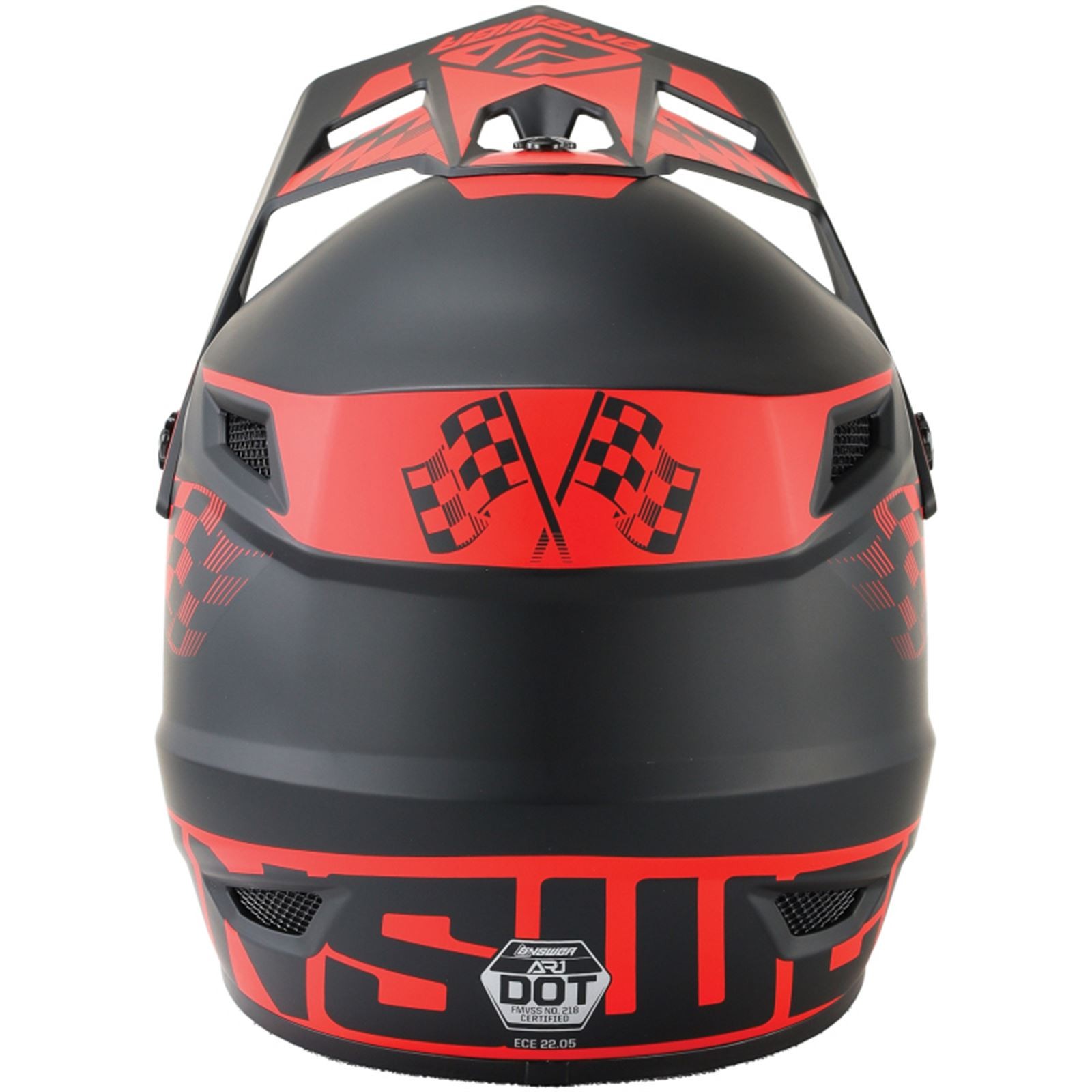 Answer AR1 Sweep Helmet - Black/Red - X-Small 442902