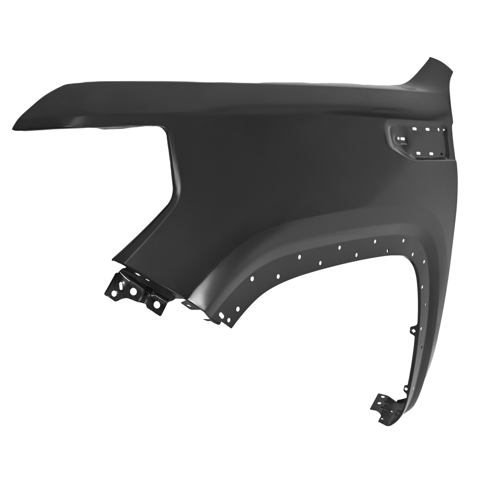 For GMC Sierra 1500 2019-23 Electrophoresis Black Front Fender Left Driver Side