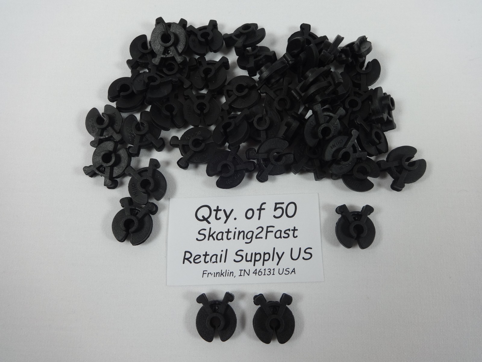 Inventory Control Squeezable Clip Black Wire Grid Peg Hook