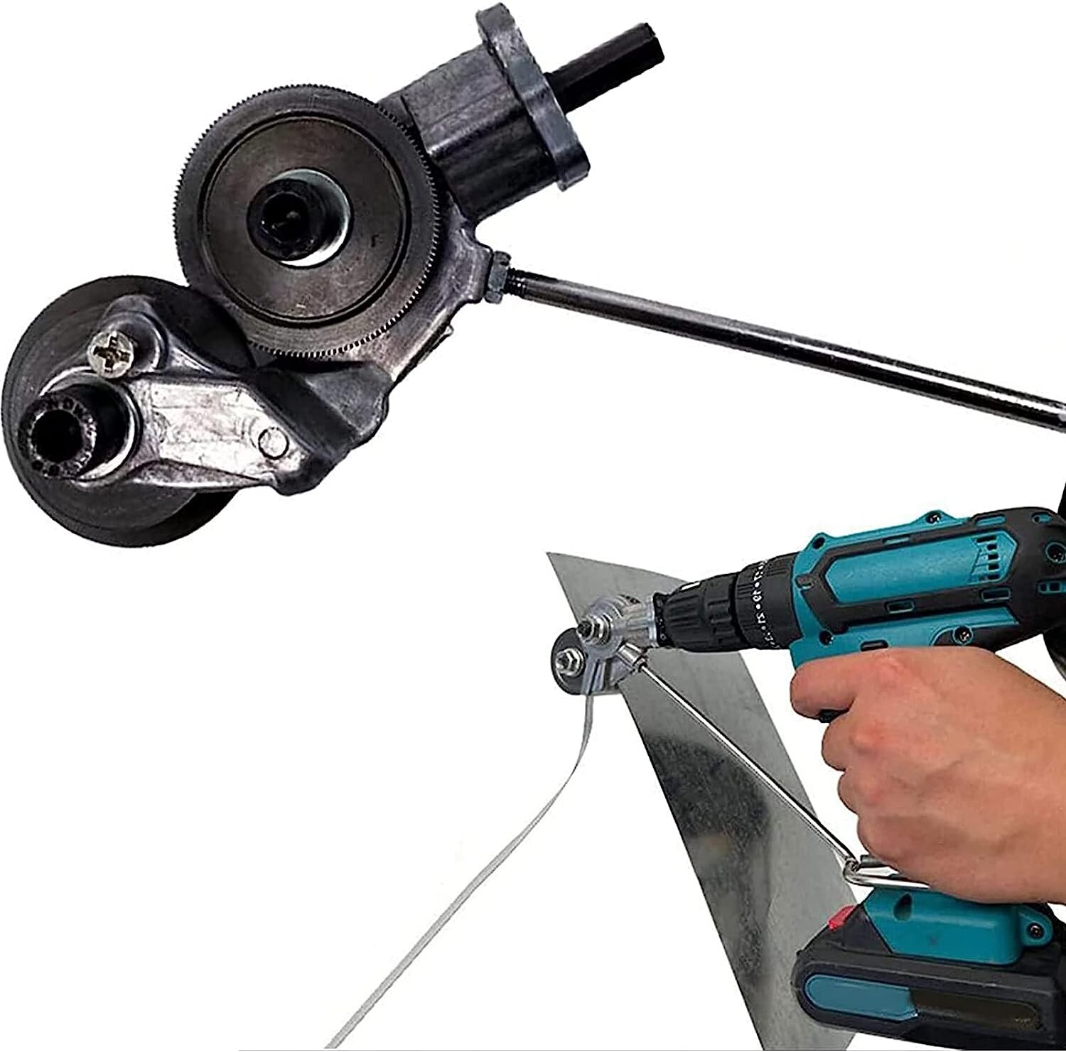Electric Drill Shears Plate Cutter Attachment Metal Sheet Cutter Nibbler Saw NEW