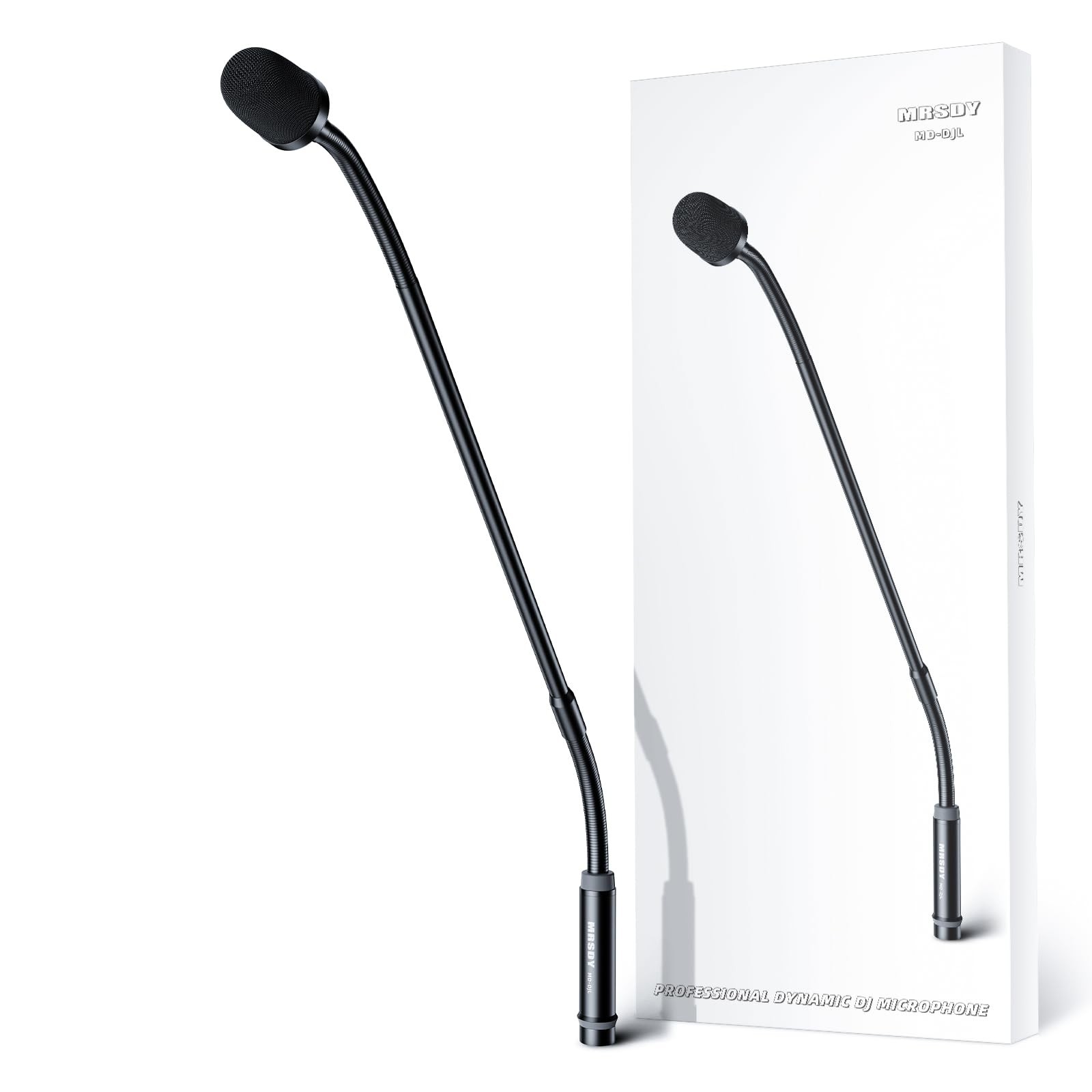 Gooseneck Microphone, 23 Inch DJ Microphone for Audio Mixer, Professional XLR