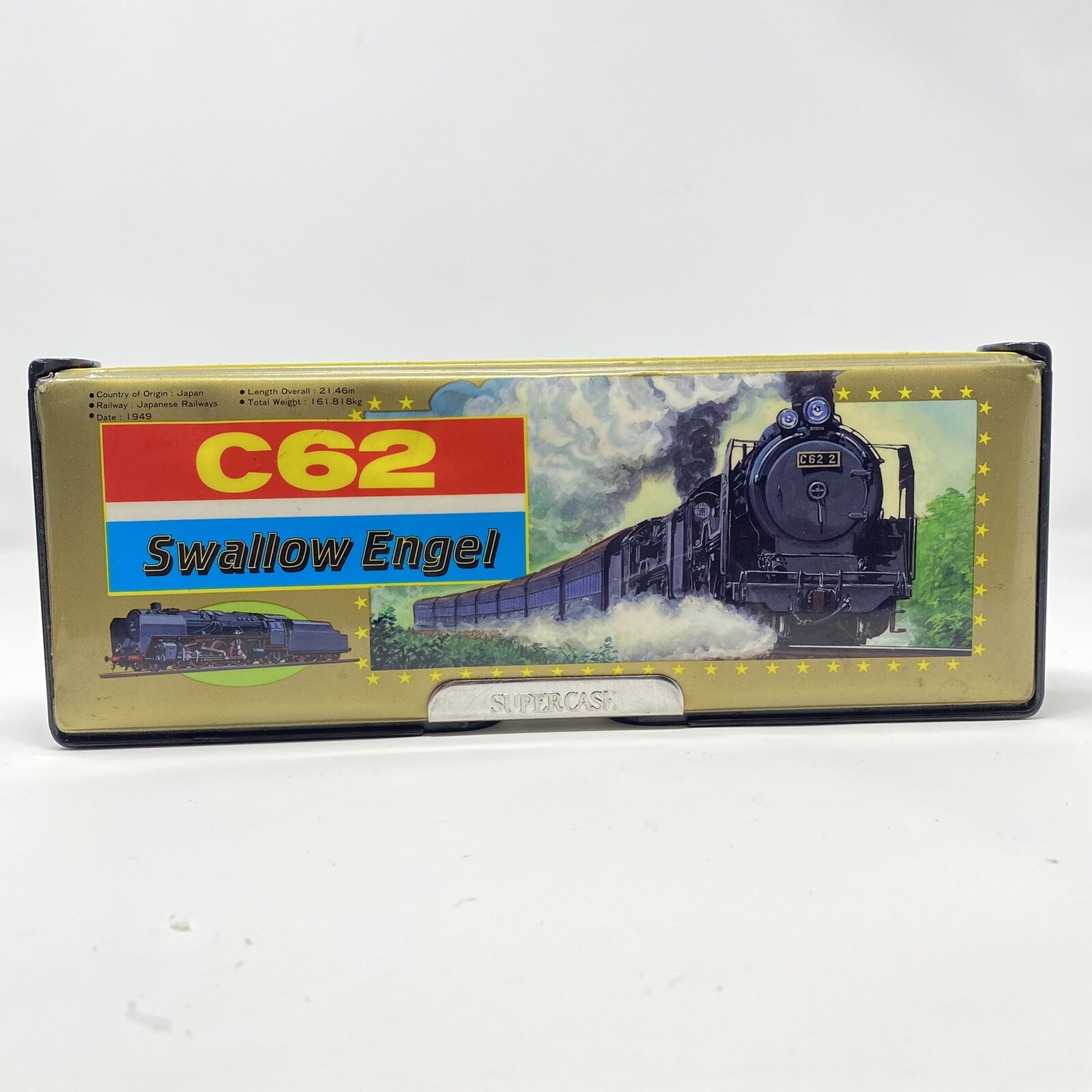 Tsugaru Steam Locomotive Deluxe Pencil Case Vintage