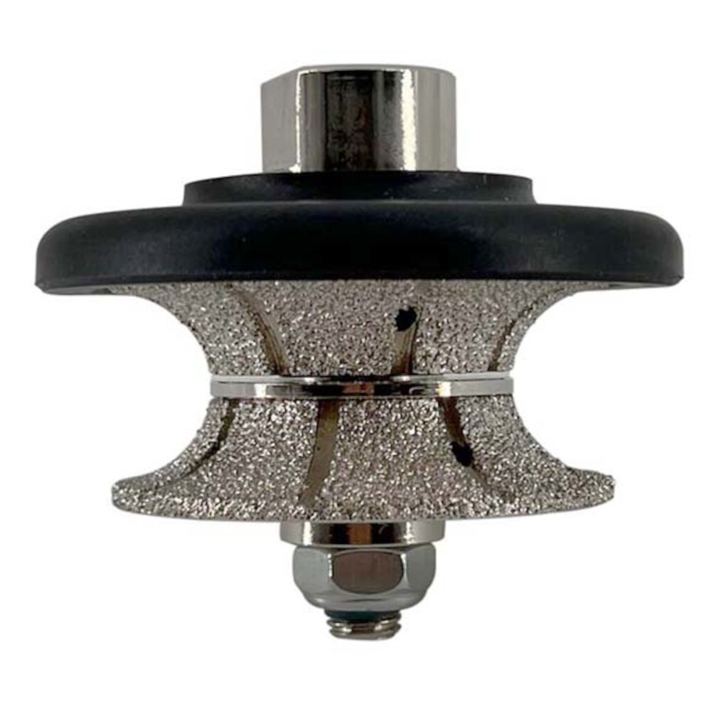 1" Full Bullnose Diamond Hand Profile Wheel for Stone, #40/50, 5/8"-11 Arbor