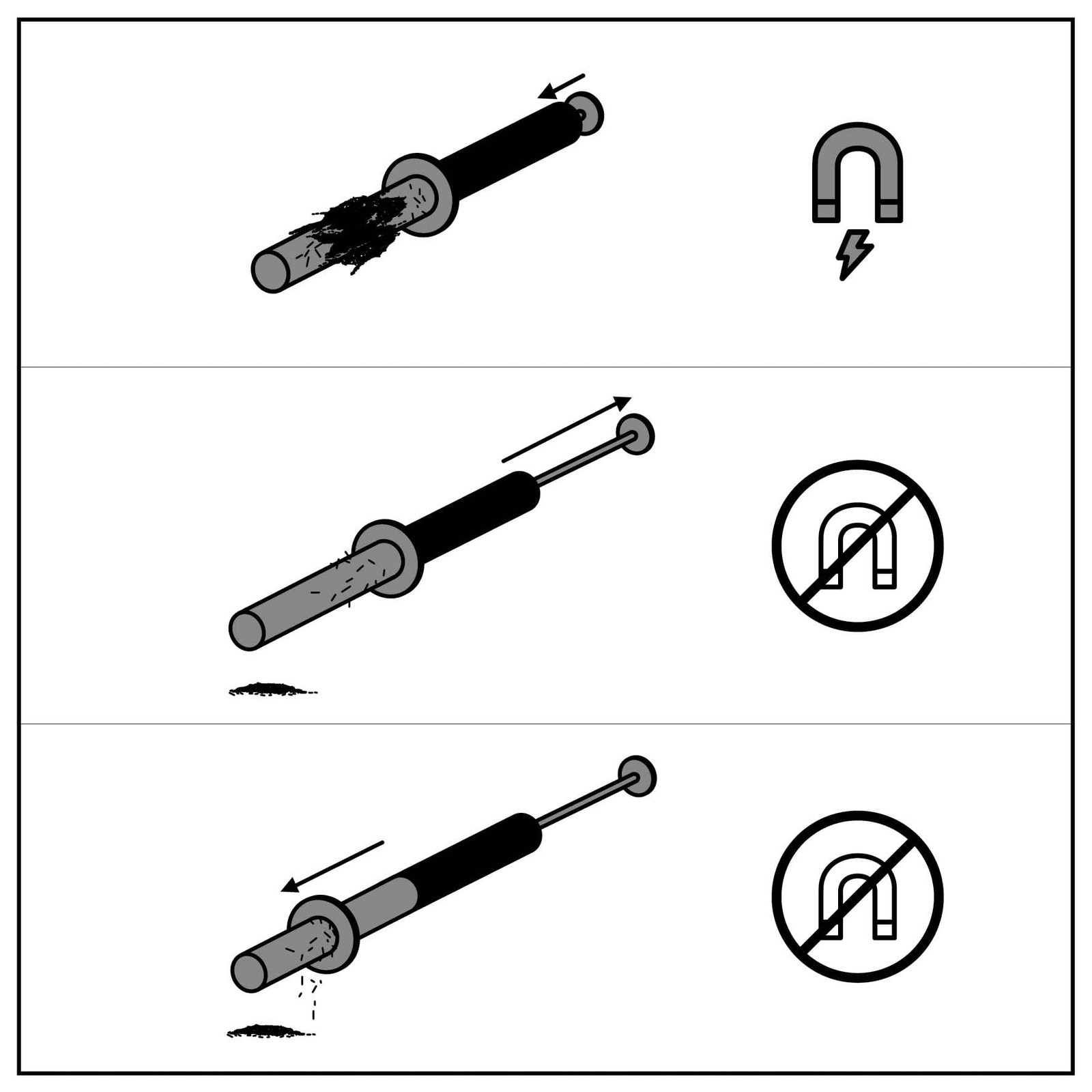 Evolution Power Tools Cyclone Magnetic Swarf & Chip Collector Wand - Silver