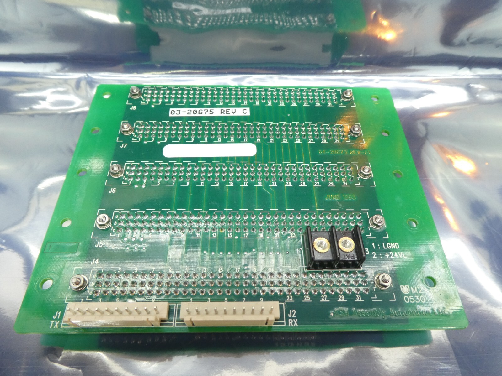 ASM Assembly Automation 03-20675 Backplane PCB Rev. C Working Surplus