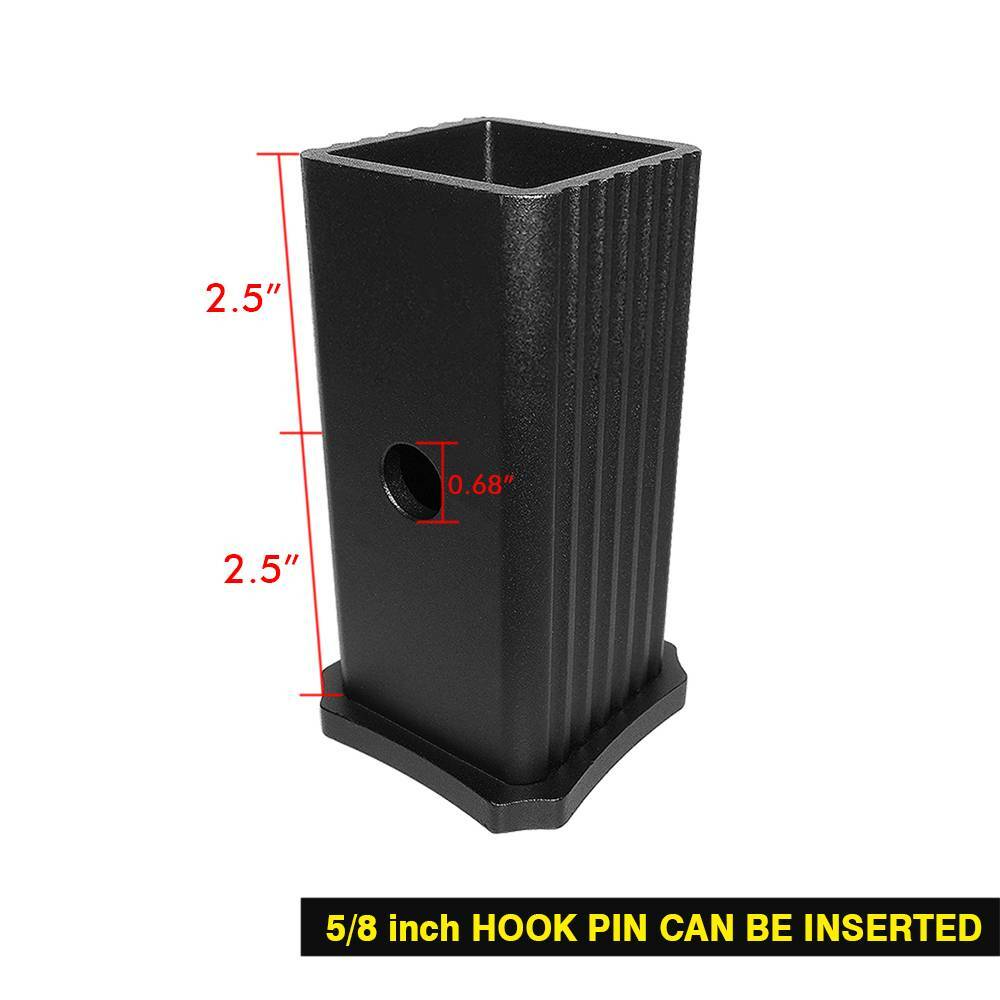 2-1/2" to 2" Trailer Hitch Receiver Adapter Reducer Sleeve Convertor