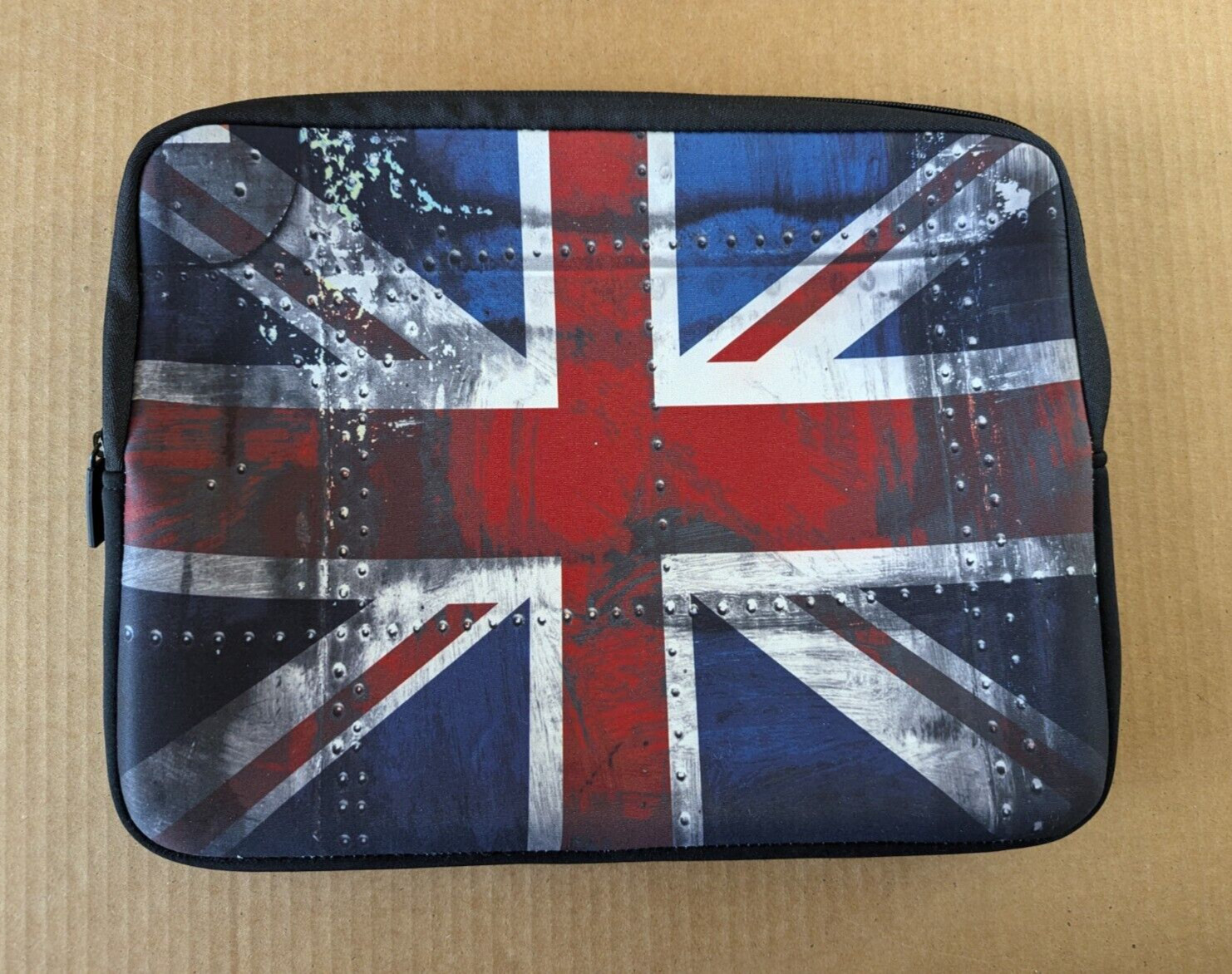 16" British Flag Neoprene Laptop Sleeve Case Zippered Design Protective Cover