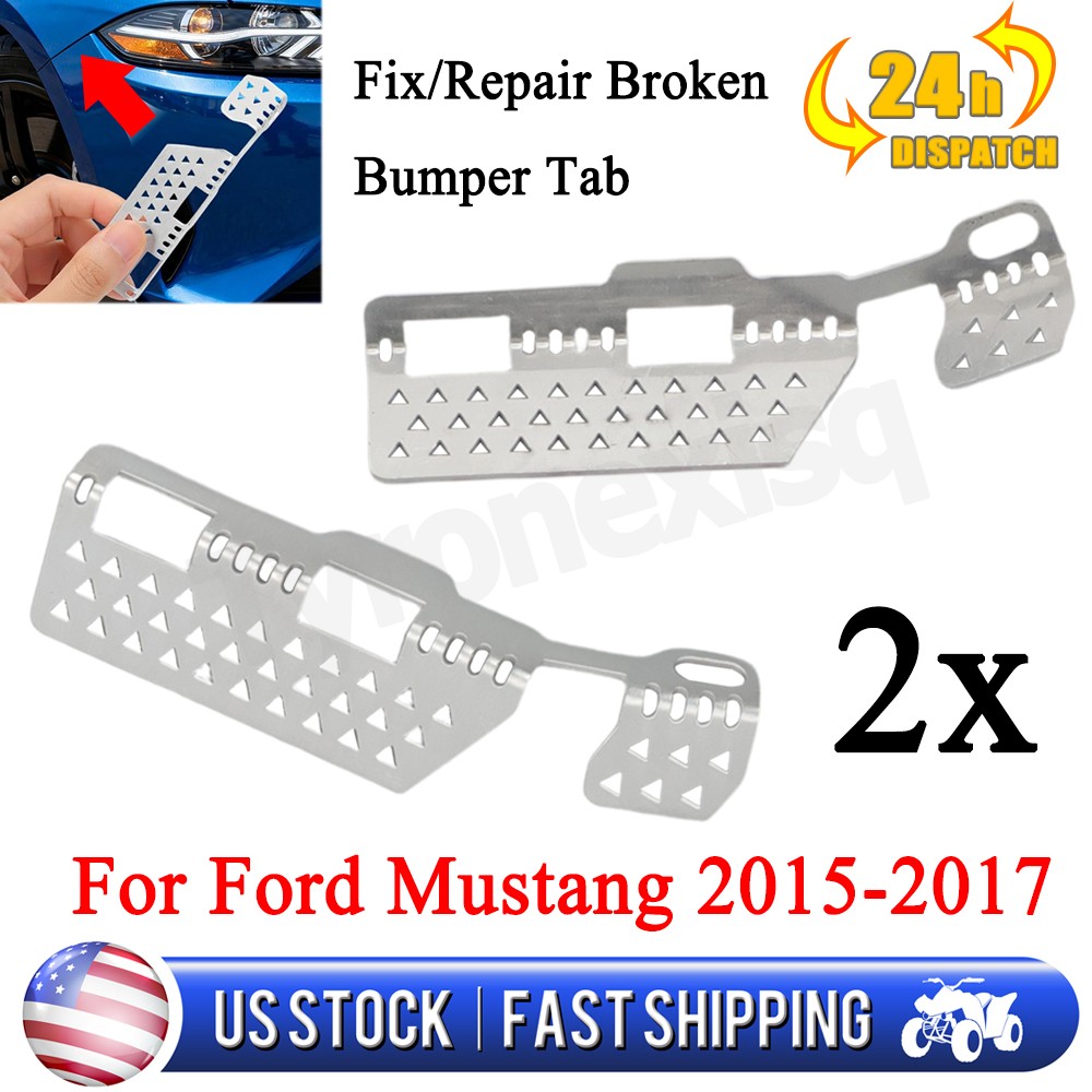 Front Bumper Tabs Reinforcement Mounts Repair Kit For Mustang 2015 2016 2017 US