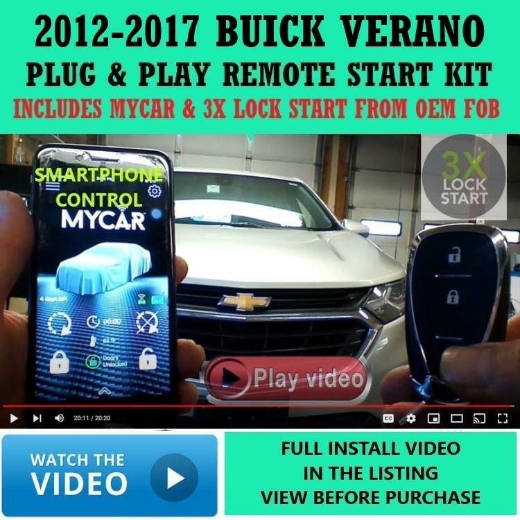 3X LOCK PLUG & PLAY REMOTE START LINKRLT3 APP BUICK VERANO 2012-2017