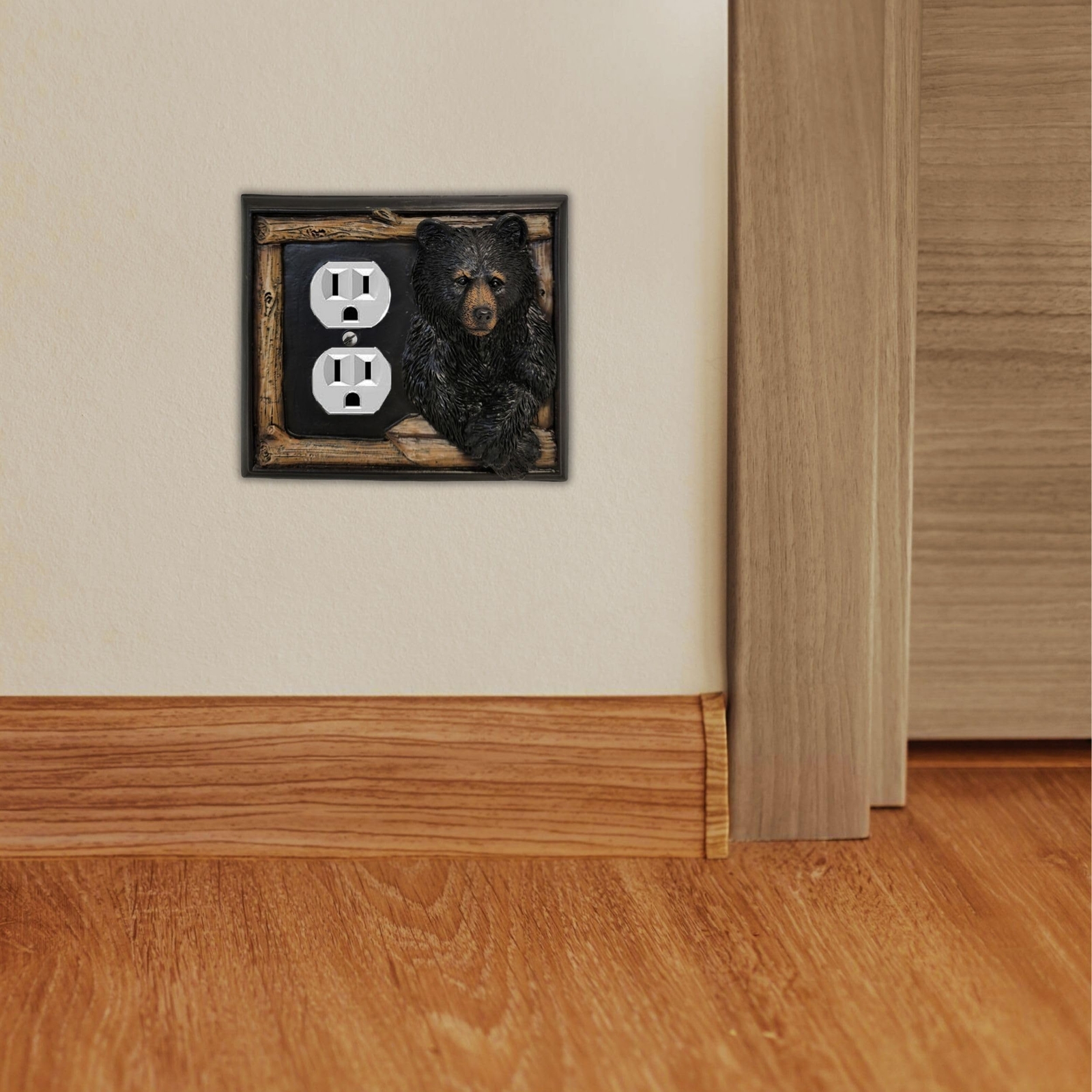 Double Outlet Decorative Light Switch Cover Plate