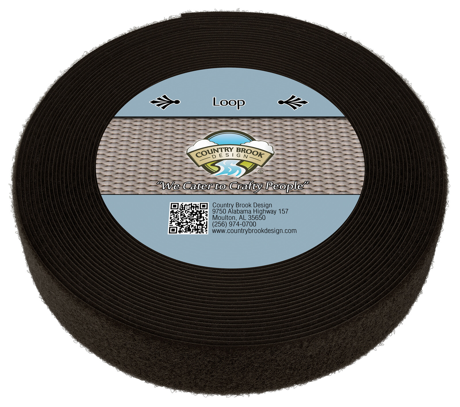 Country Brook Design | Brown Sew On Loop Only (2 inch, 25 yards)