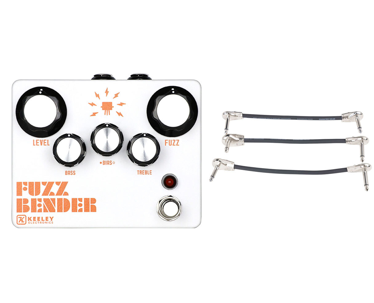 Keeley Fuzz Bender + Gator Patch Cable 3 Pack