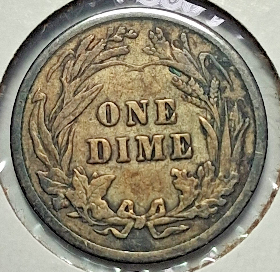1911 Barber Dime Full "LIBERTY"