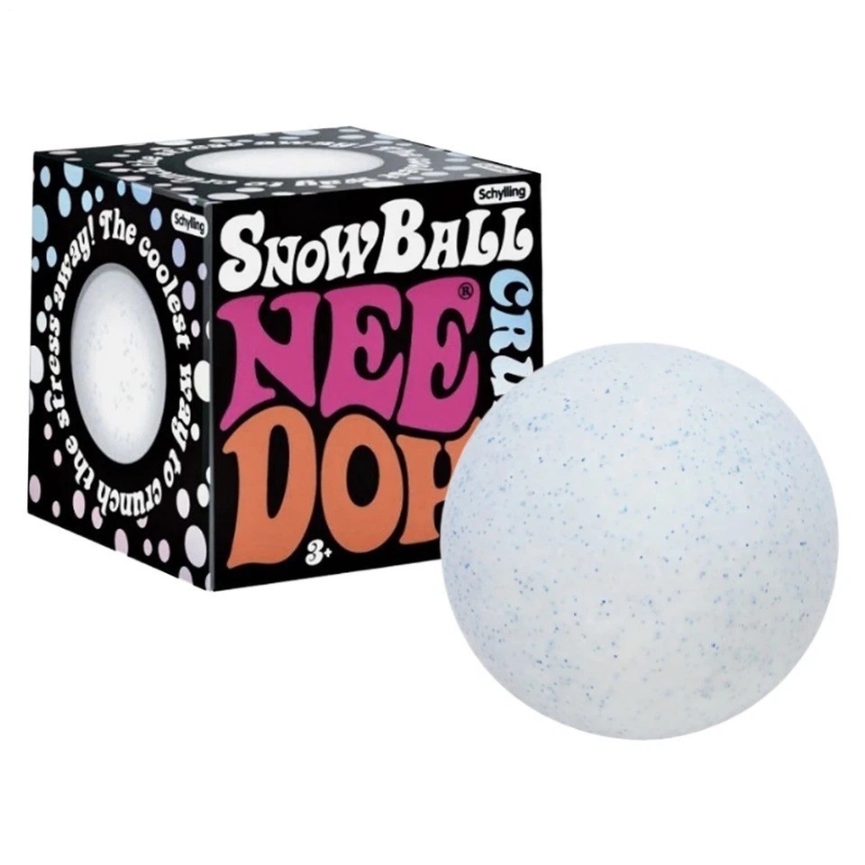 ULTRA & SUPER RARE NeeDoh Snowball Crunch Stress Snow Ball Squish NEW SEALED