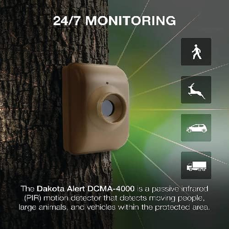 Wireless Driveway Alarm DCMA-4K Plus 1-Mile Motion Sensor Kit | Motion Detector,