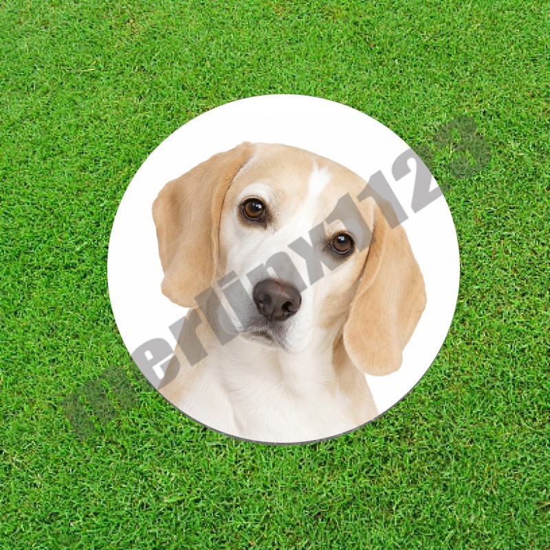 Lemon White Beagle Dog Golf Ball Marker Switchblade Divot Tool