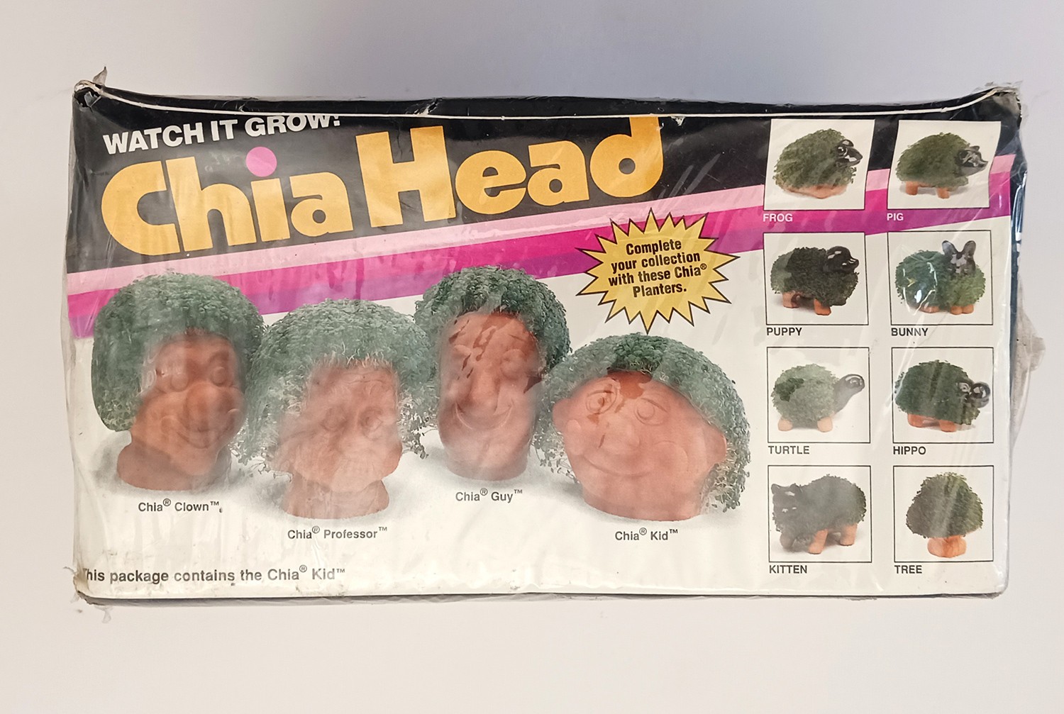 Retro 1996 Chia Head Chia Kid New Unopened Box
