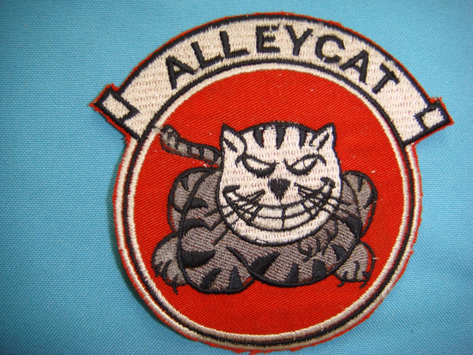 VIETNAM WAR PATCH, US 7th AIRBORNE COMMAND CONTROL SQUADRON  ALLEYCAT