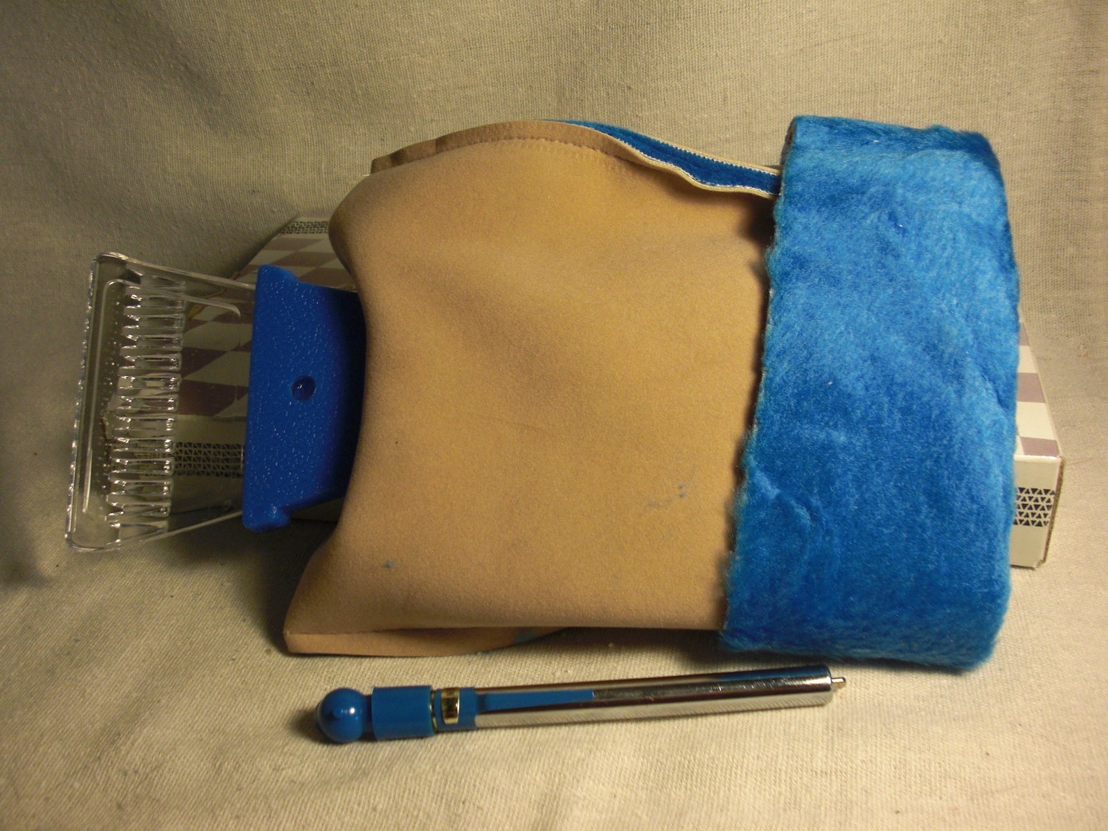 Non-Branded Auto Ice Scraper Mitt and Tire Gauge