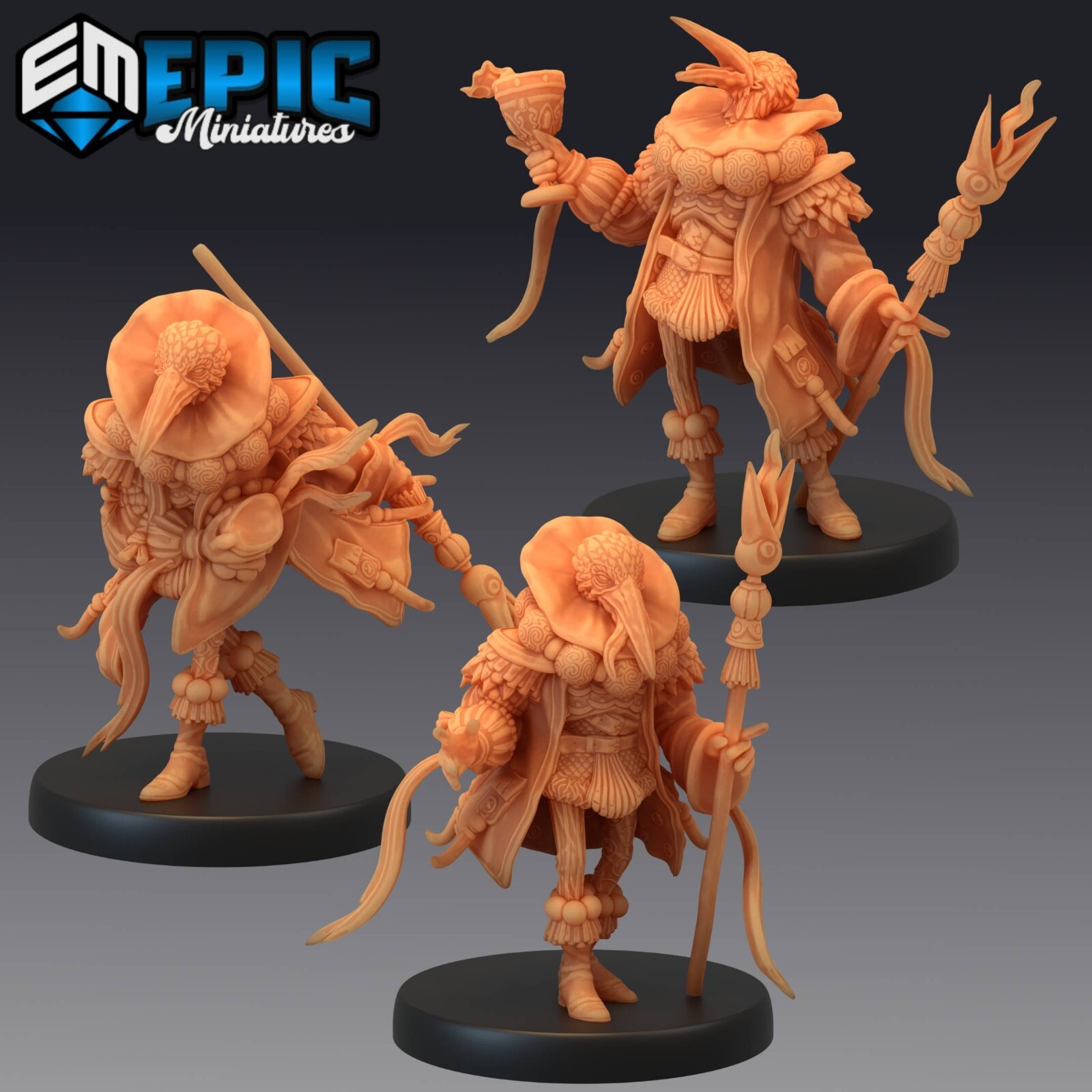 Noble Crane Folk D&D Dungeons and Dragons Thieves Guild Miniatures 28mm