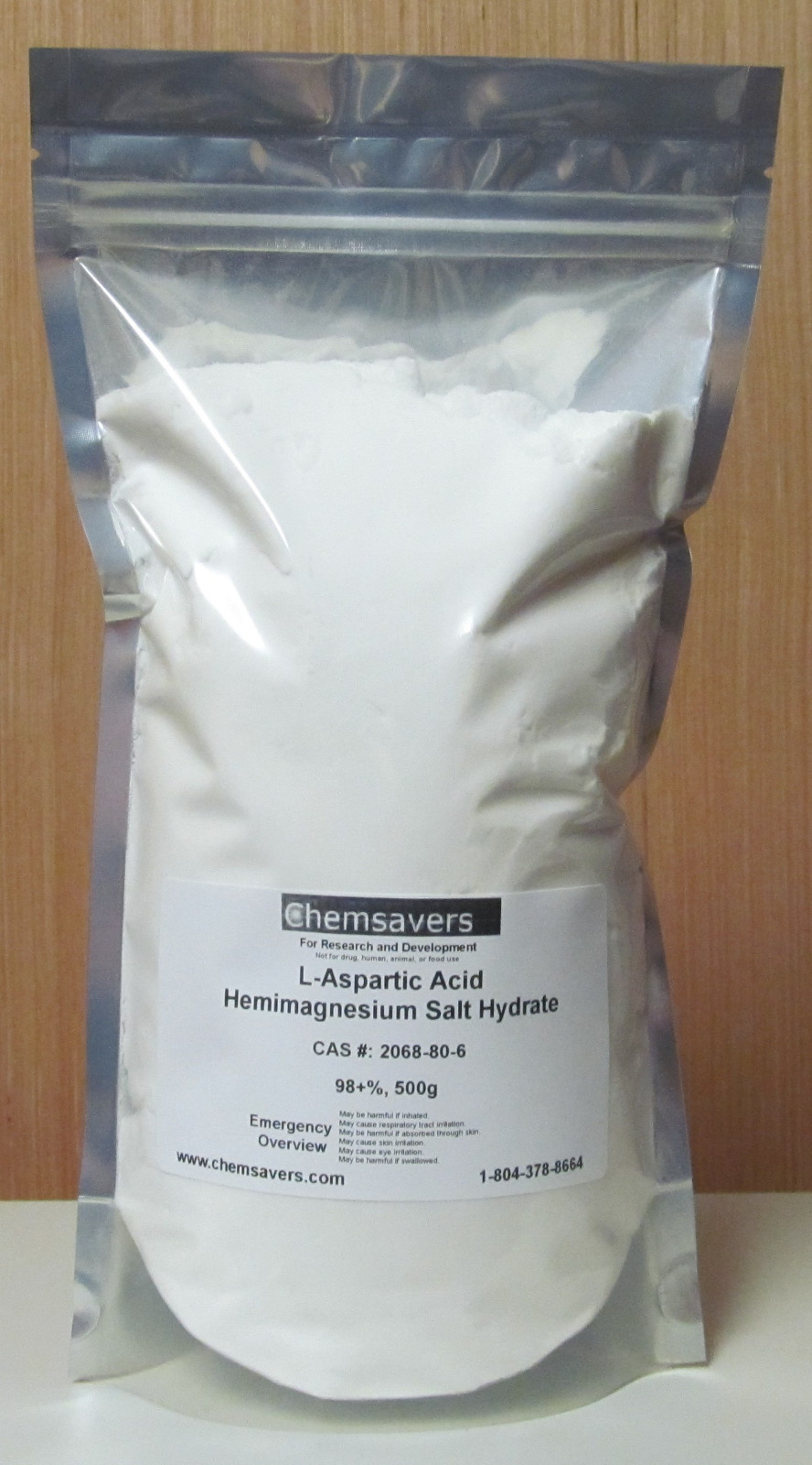 L-Aspartic Acid Hemimagnesium Salt Hydrate, 98+%, 500g