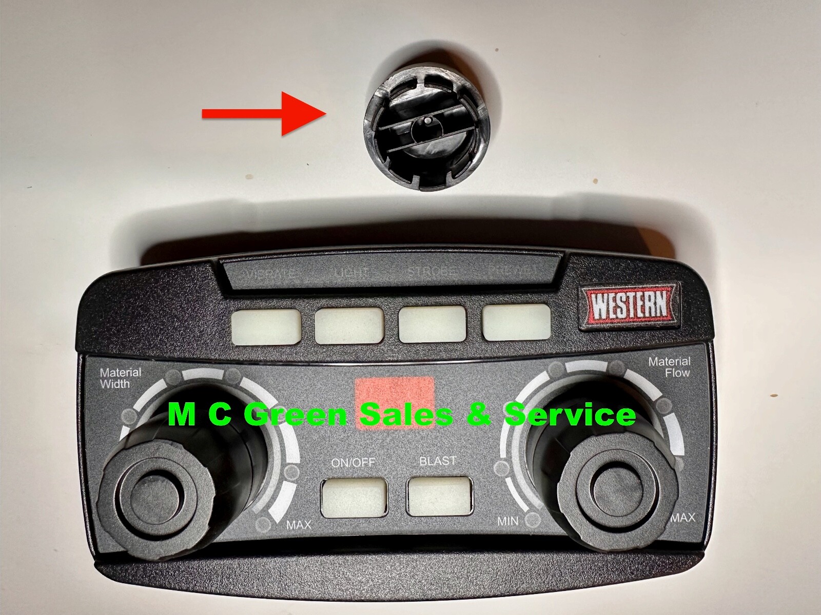NEW WESTERN TORNADO STRIKER FLEETFLEX REPLACEMENT KNOB FOR SPREADER CONTROLLER