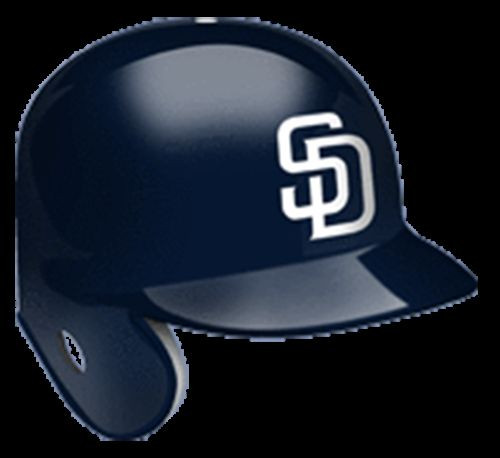 TWO SAN DIEGO PADRES BASEBALL HELMET VINYL STICKER DECAL BATTING HELMET DECAL