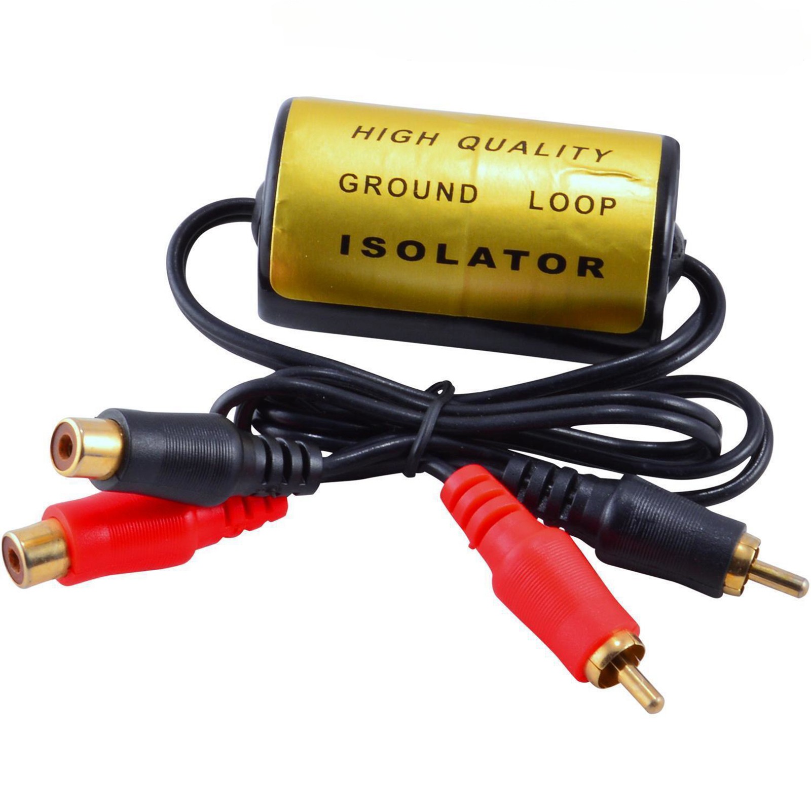 RCA Audio Noise Filter Suppressor Ground Loop Isolator Car & Home Stereo Part