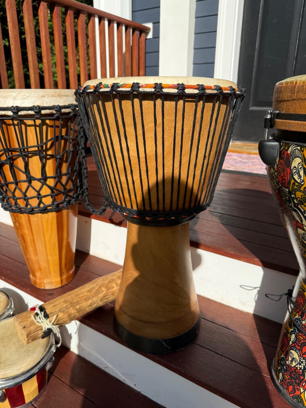 Percussion Instruments (Djembe, Cajon, Rain Sticks, Bongos)